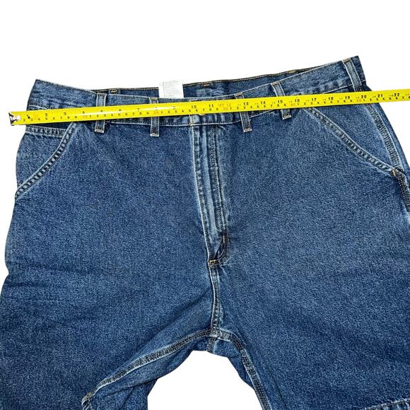 Carhartt Men's Work dark Denim Carpenter utility work shorts size 40 - Picture 4 of 7